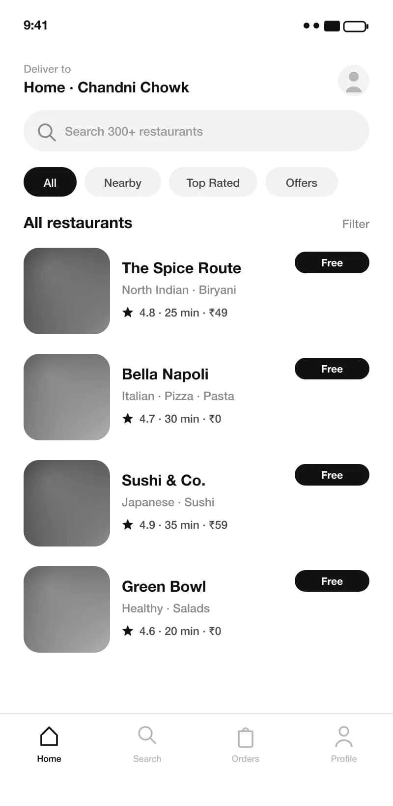 Sqaby Food app